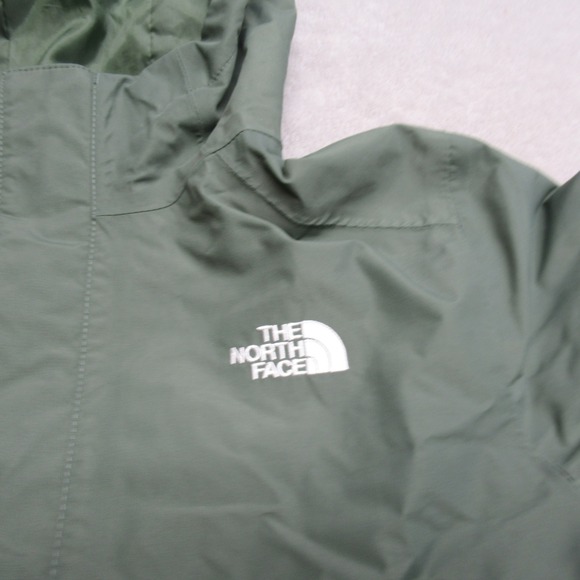North Face Jacket Youth Large Green Waterproof Hooded Insulated Ski 3in1 SHELL - Picture 8 of 13